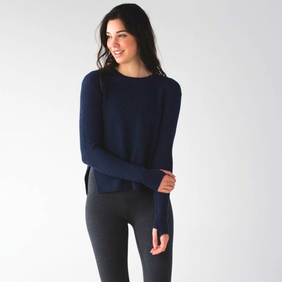 Sweaters - Lululemon Seva Sweater Heathered Deep Navy